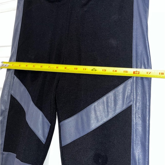 BCBG faux leather color block leggings - Picture 9 of 10